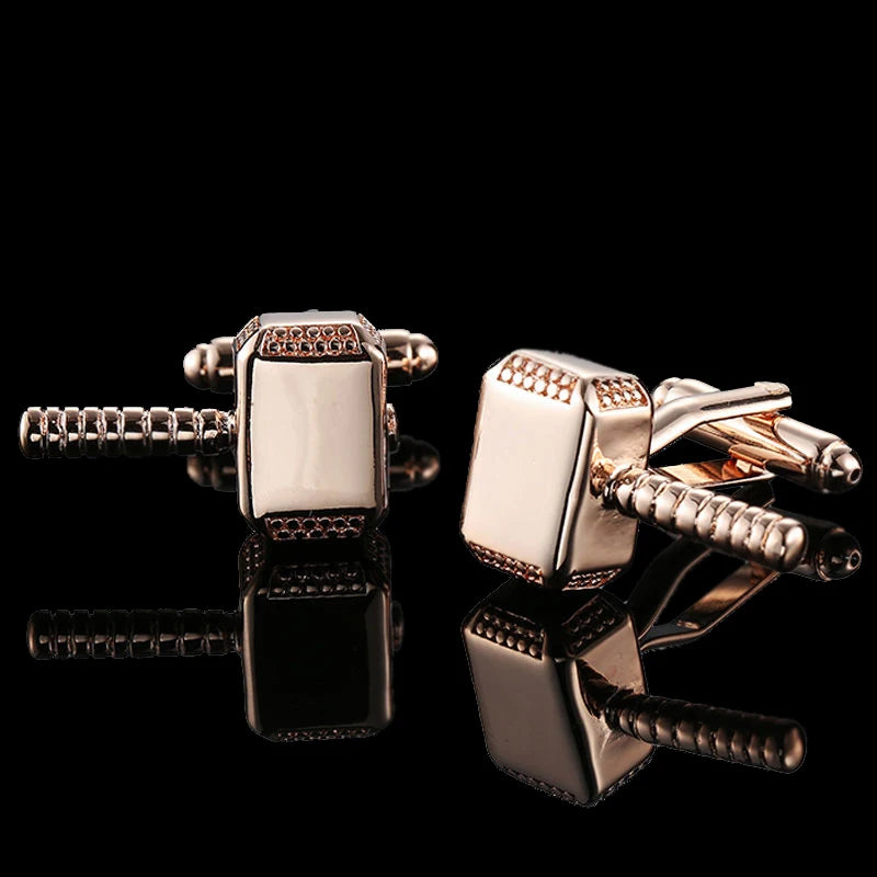 18K Gold-Plated Luxury Cufflinks Classic Style For Men's French Shirt