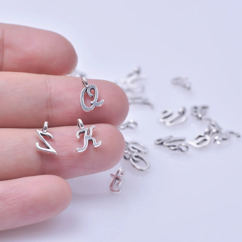 26pcs English Alphabet Letter Charm Initial Charms Pendants