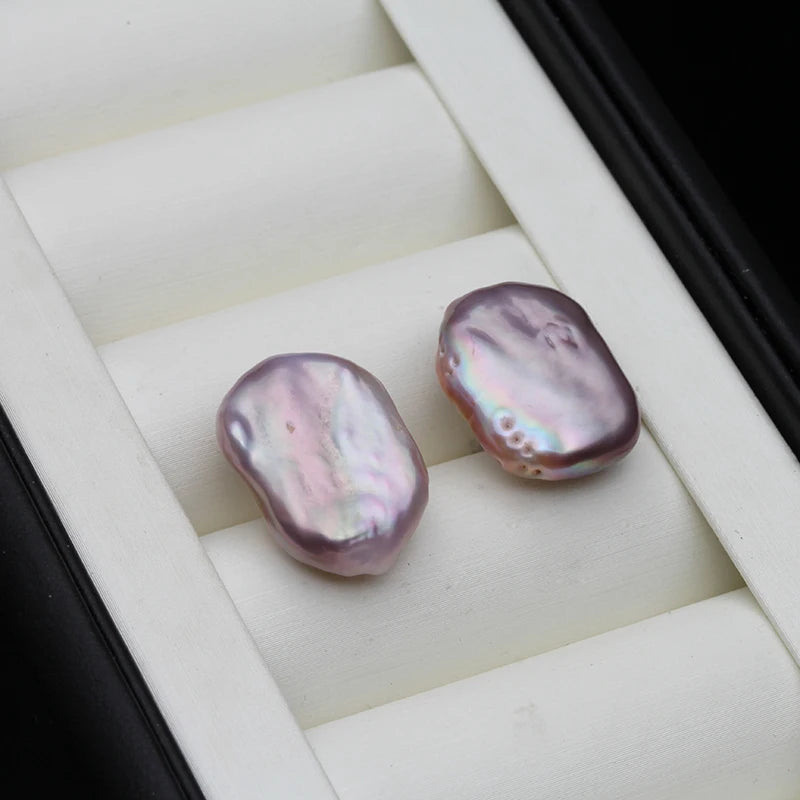 Real Freshwater Baroque Pearl Earrings