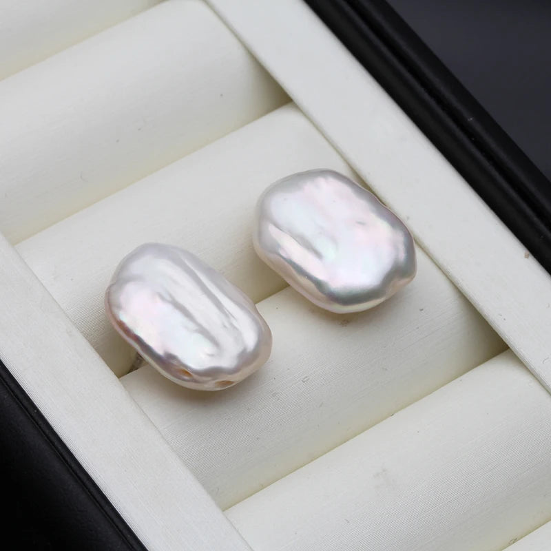 Real Freshwater Baroque Pearl Earrings