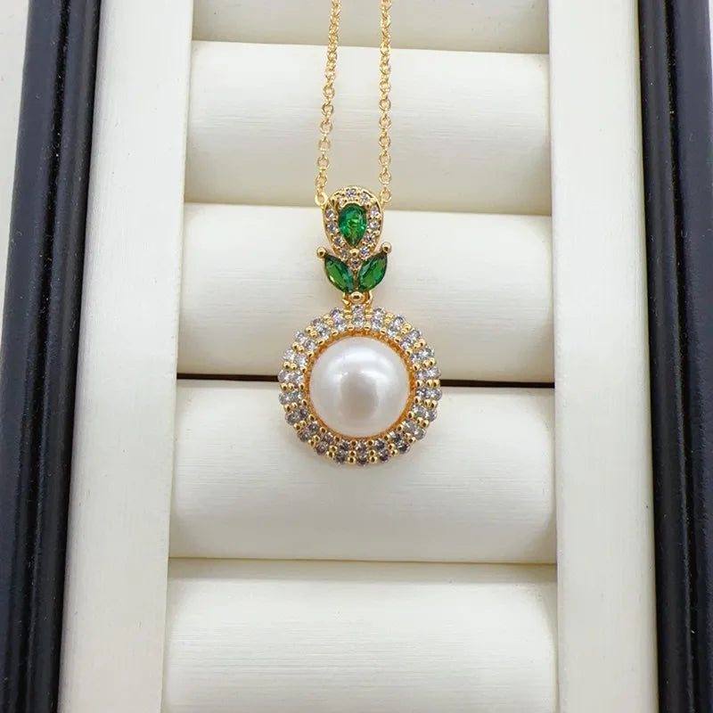 14K Gold Filled Freshwater Pearl Jewelry Set – Necklace, Earrings & Ring