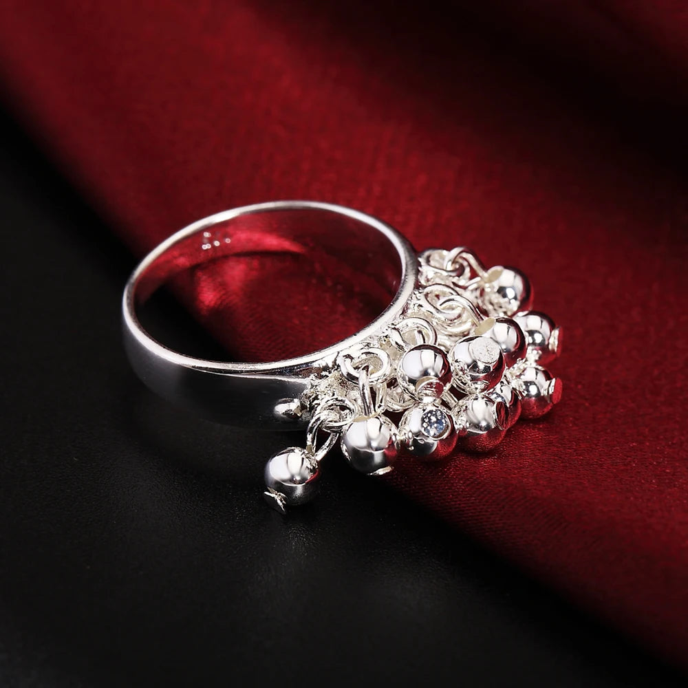 S925 Silver Jewelry Set Earrings Bracelet Ring Necklace