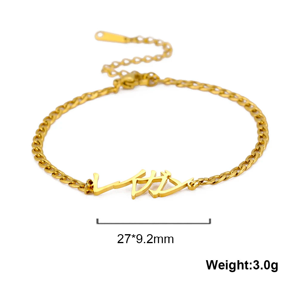 Stainless Steel Custom Name Bracelet