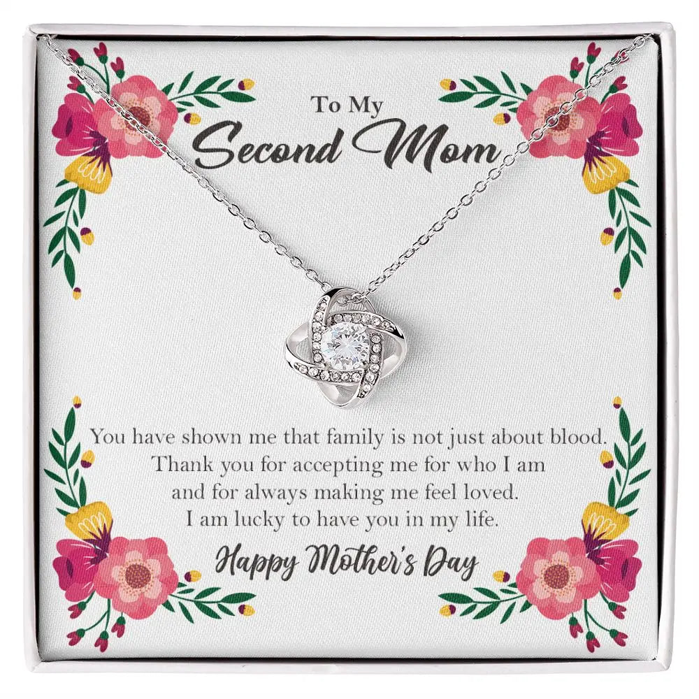 To My Mom Stainless Steel Love Knot Necklace – A Beautiful Mother’s Day Gift