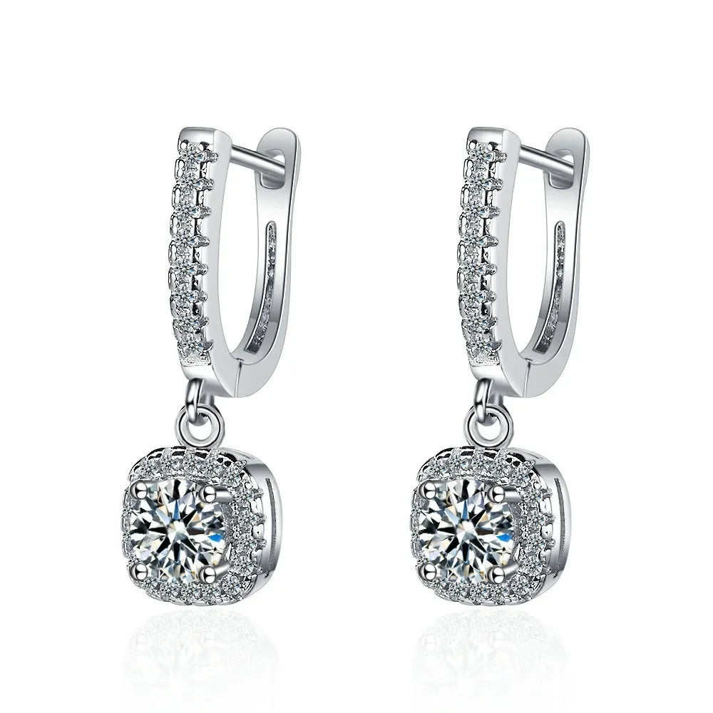925 Sterling Silver Eternity Earrings for Women