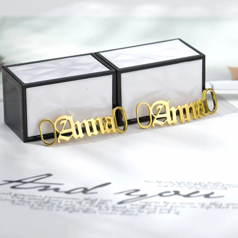 Personalized Name Stainless Steel Shoe Buckle