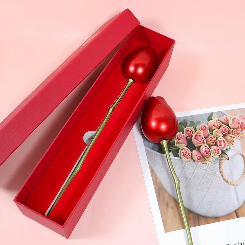 Elegant Heart Zircon Necklace with Luxury Rose Gift Box