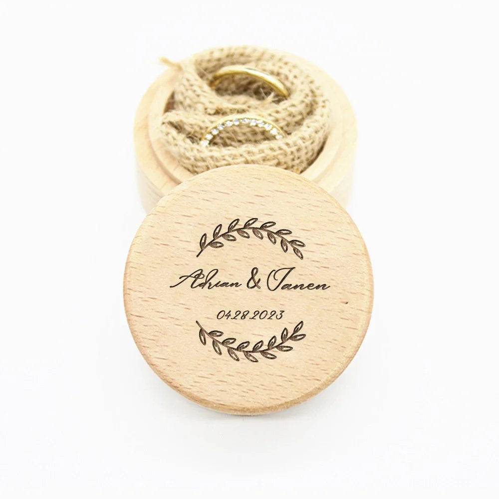 Personalized Wedding Ring Box
