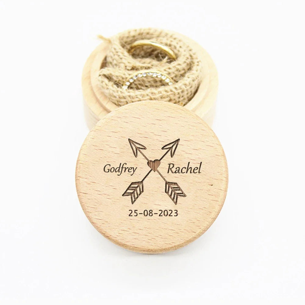 Personalized Wedding Ring Box