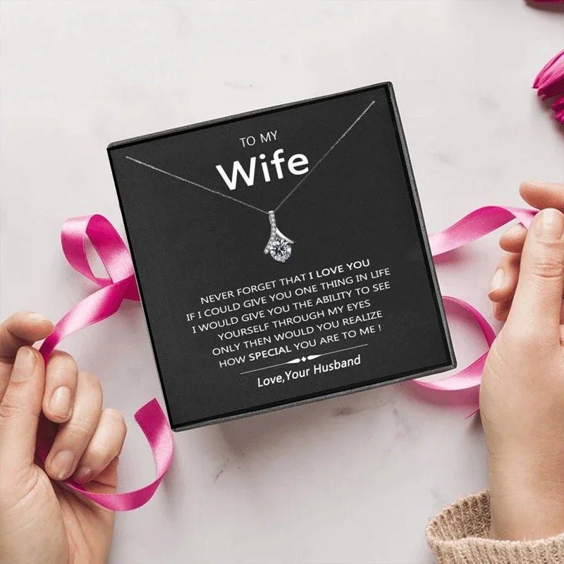 Heart Pendant Necklace – Gift for Wife from Husband