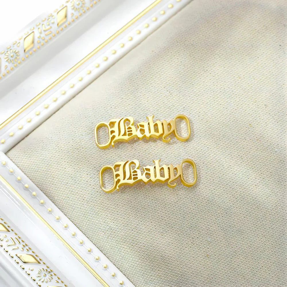 Personalized Name Stainless Steel Shoe Buckle