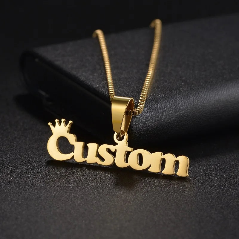 Custom Name Necklace Custom Jewelry Stainless Steel Personalized