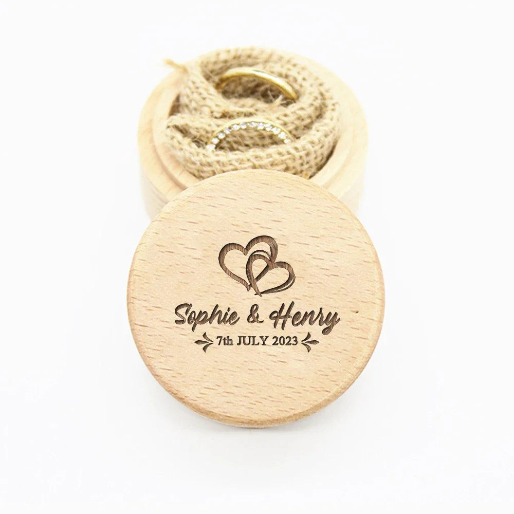 Personalized Wedding Ring Box