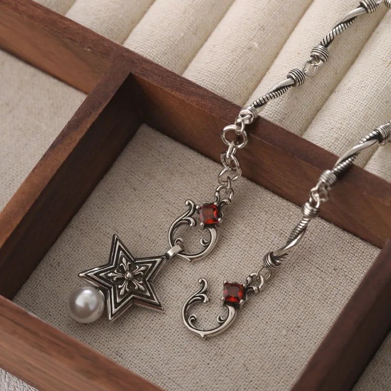 Uniqueura New Arrival Elegant Star 925 Sterling Silver Female Charm Bracelet