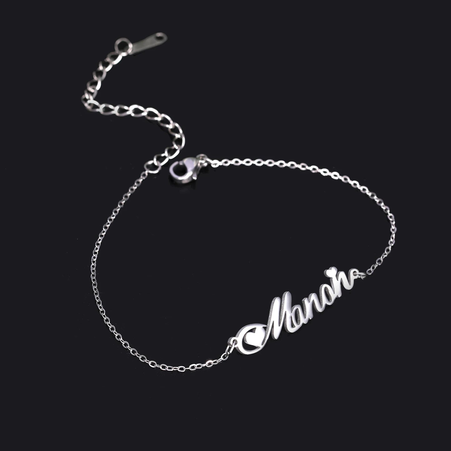 Unique Custom Name Anklet Stainless Steel Customized