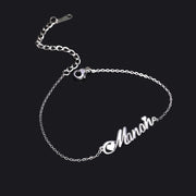 Unique Custom Name Anklet Stainless Steel Customized