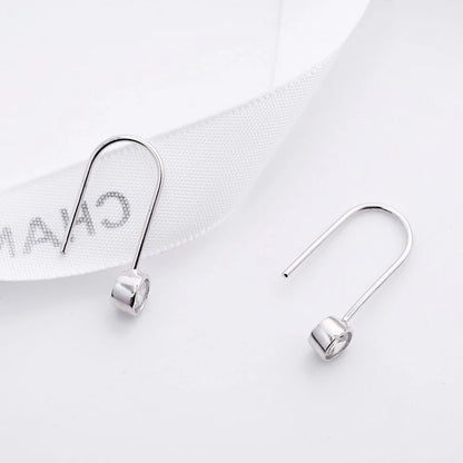 925 Sterling Silver Cubic Zirconia Dangle Earrings