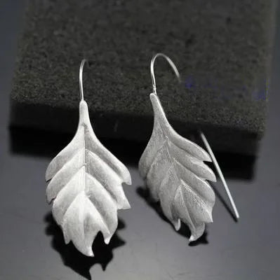 Elegant 925 sterling silver New Design Long Flower Earrings For Women