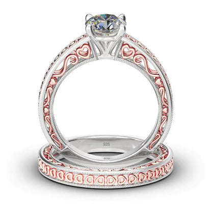 925 Sterling Silver 1.2ct Moissanite Wedding Ring