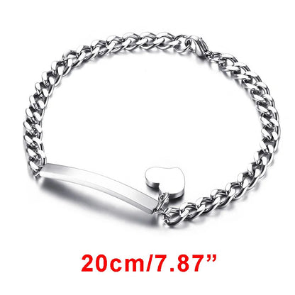 Custom Engraved Name and Birth Date Bracelet – Personalized Birthday Gift