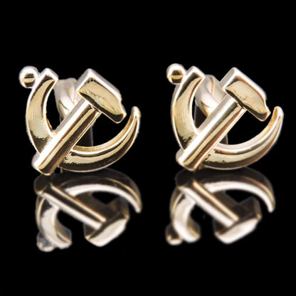 18K Gold-Plated Luxury Cufflinks Classic Style For Men's French Shirt