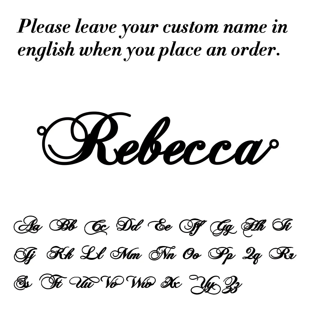 Unique Custom Name Anklet Stainless Steel Customized