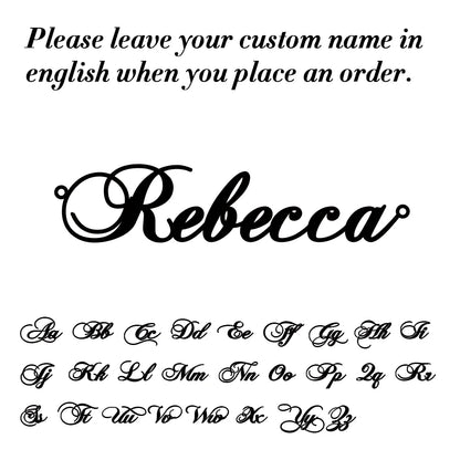 Unique Custom Name Anklet Stainless Steel Customized