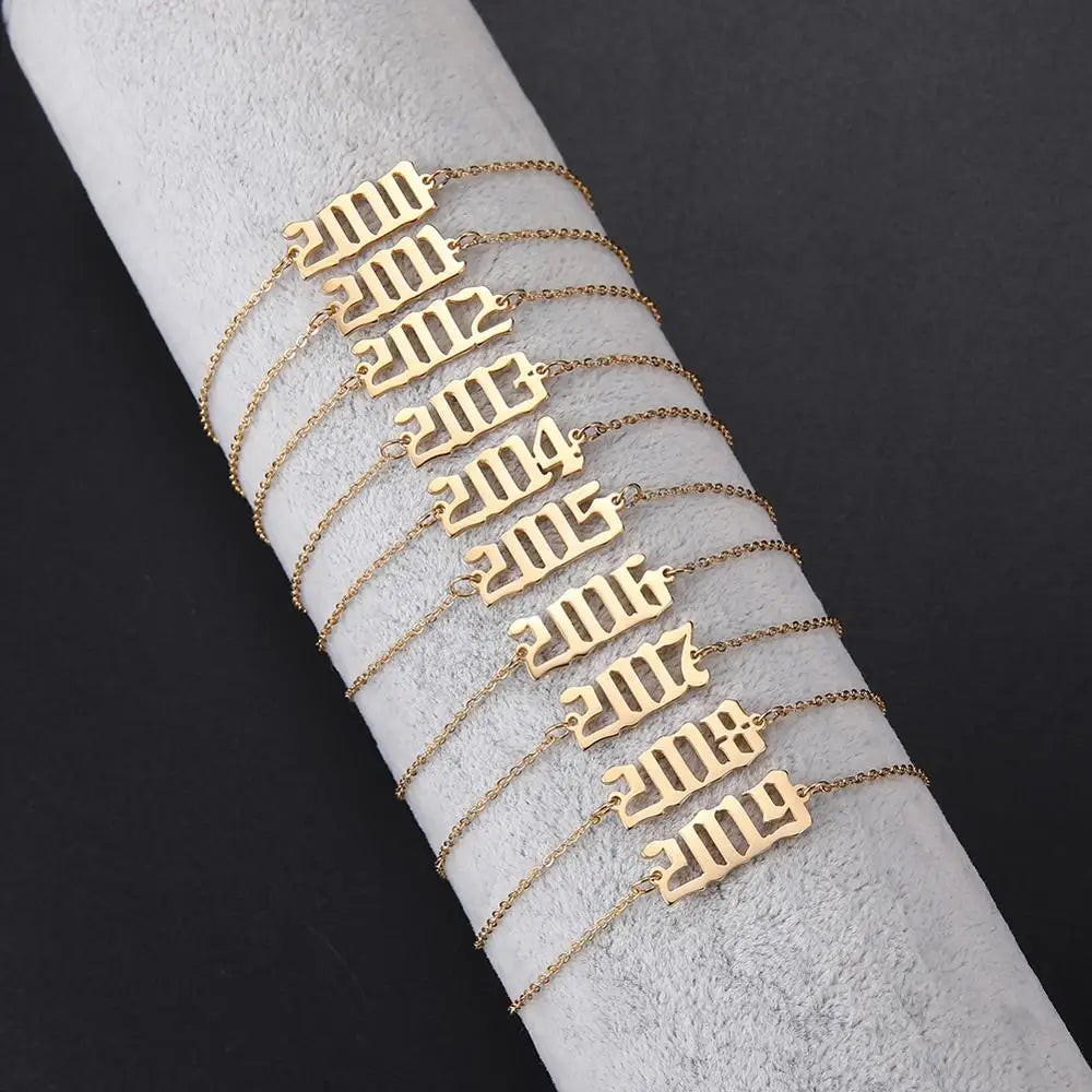 Custom Name Anklet Bracelet for Women Personalized Stainless