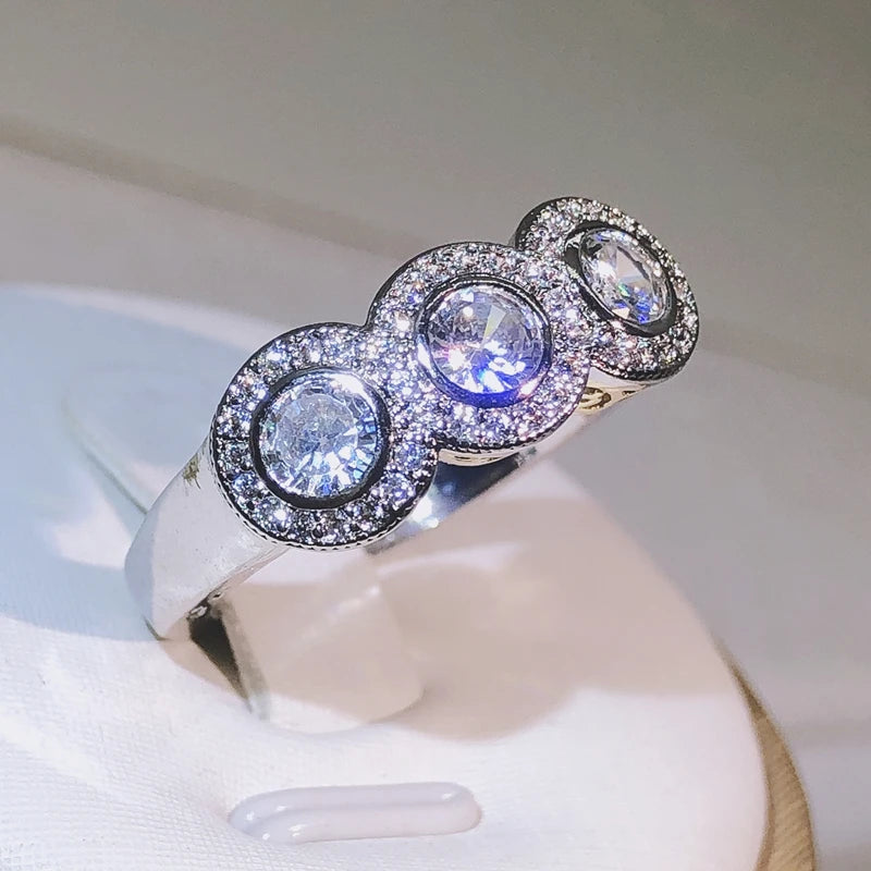 New Arrival Round AAAA+ Zircon Wedding Engagement Ring