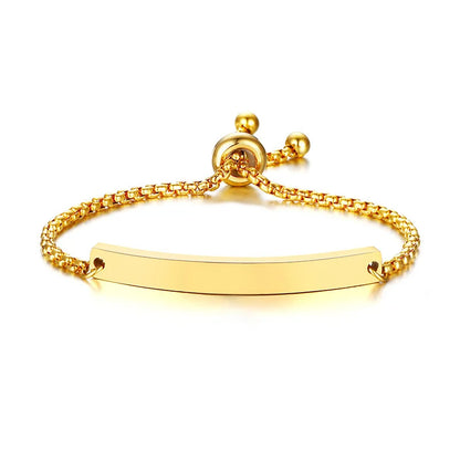 Custom Engraved Name and Birth Date Bracelet – Personalized Birthday Gift