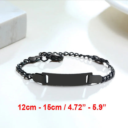 Custom Engraved Name and Birth Date Bracelet – Personalized Birthday Gift