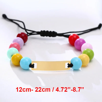 Custom Engraved Name and Birth Date Bracelet – Personalized Birthday Gift