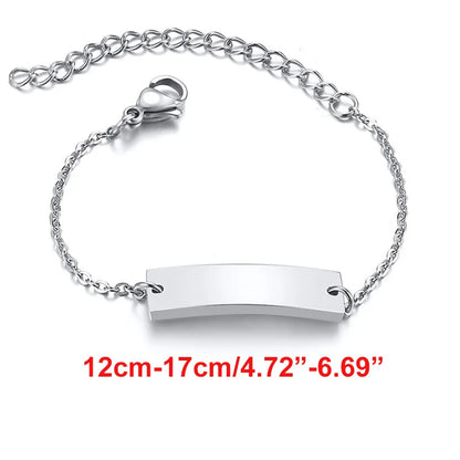 Custom Engraved Name and Birth Date Bracelet – Personalized Birthday Gift