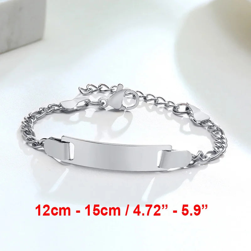 Custom Engraved Name and Birth Date Bracelet – Personalized Birthday Gift