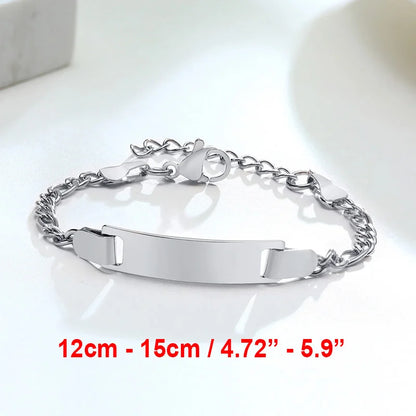 Custom Engraved Name and Birth Date Bracelet – Personalized Birthday Gift