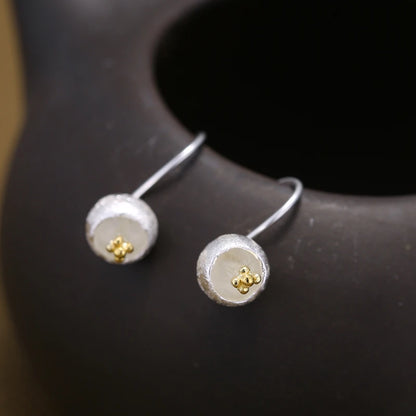 Elegant 925 sterling silver New Design Long Flower Earrings For Women