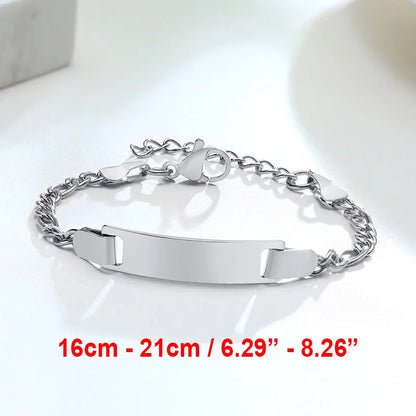Custom Engraved Name and Birth Date Bracelet – Personalized Birthday Gift