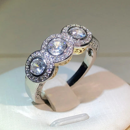 New Arrival Round AAAA+ Zircon Wedding Engagement Ring