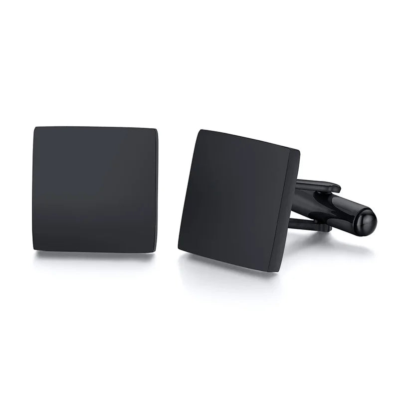 Personalized Men's Shirt Stainless Steel Cufflinks