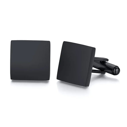 Personalized Men's Shirt Stainless Steel Cufflinks