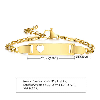 Custom Engraved Name and Birth Date Bracelet – Personalized Birthday Gift