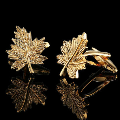 18K Gold-Plated Luxury Cufflinks Classic Style For Men's French Shirt