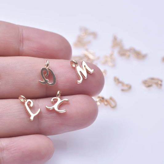 26pcs English Alphabet Letter Charm Initial Charms Pendants