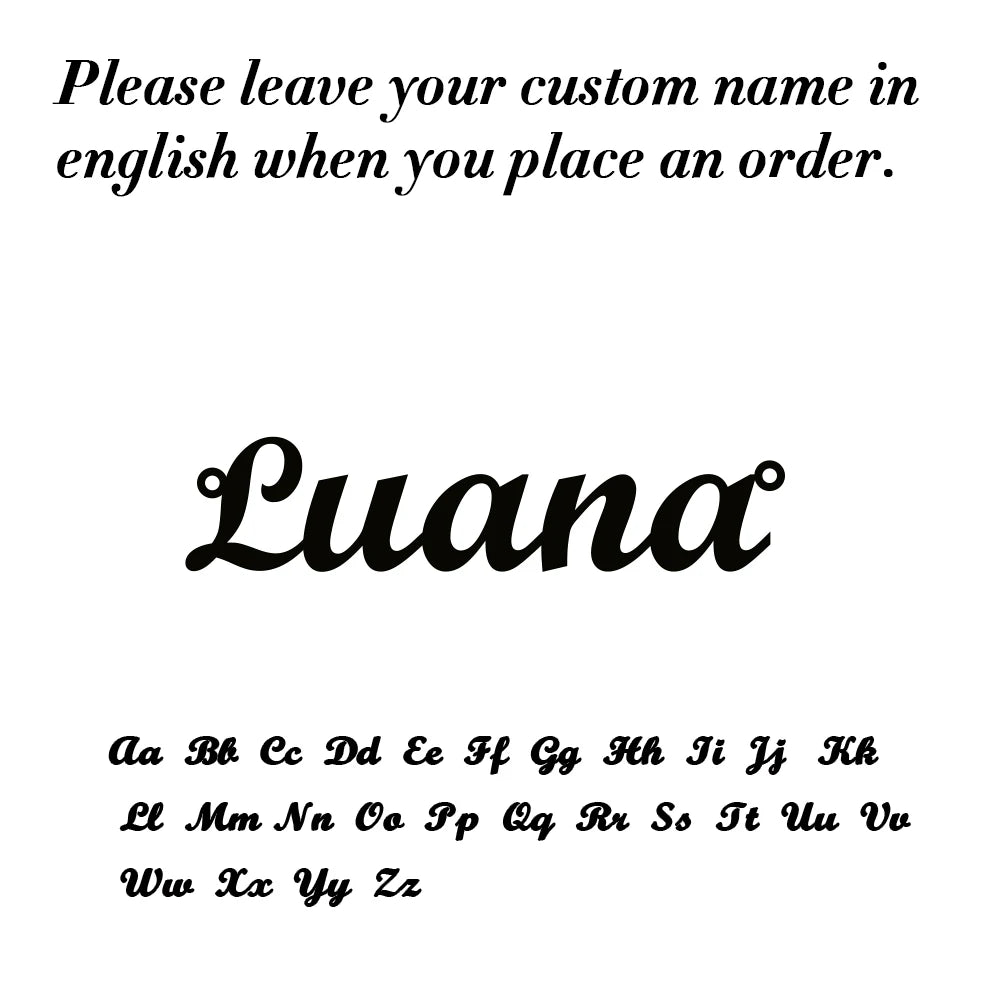 Unique Custom Name Anklet Stainless Steel Customized