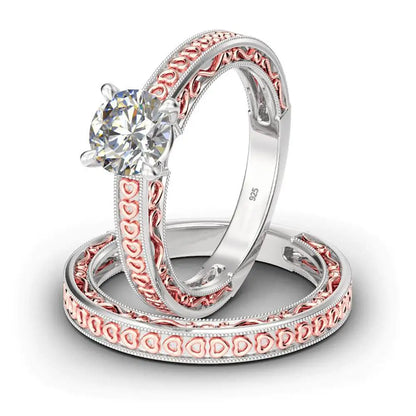 925 Sterling Silver 1.2ct Moissanite Wedding Ring