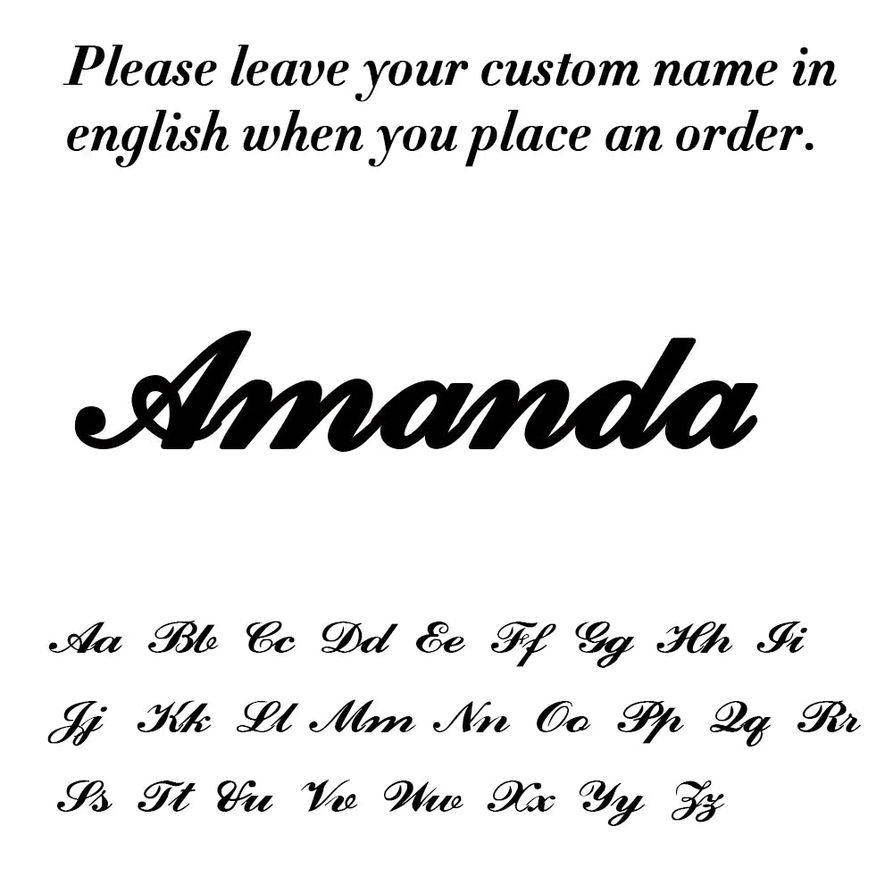 Unique Custom Name Anklet Stainless Steel Customized