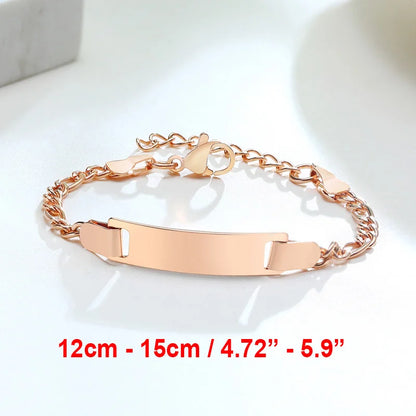 Custom Engraved Name and Birth Date Bracelet – Personalized Birthday Gift