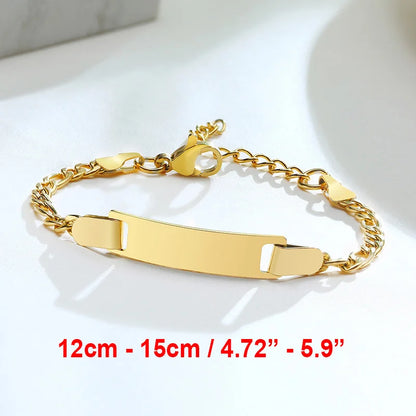 Custom Engraved Name and Birth Date Bracelet – Personalized Birthday Gift