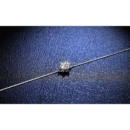 925 Sterling Silver 1 Carat Moissanite Diamond Bracelet