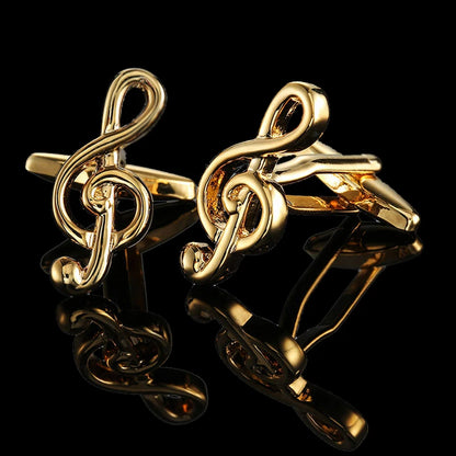 18K Gold-Plated Luxury Cufflinks Classic Style For Men's French Shirt